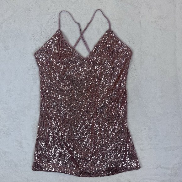 Victoria's‎ Secret Pink Sequin Sexy Cocktail Slip Mini Dress Size XL - Picture 1 of 12